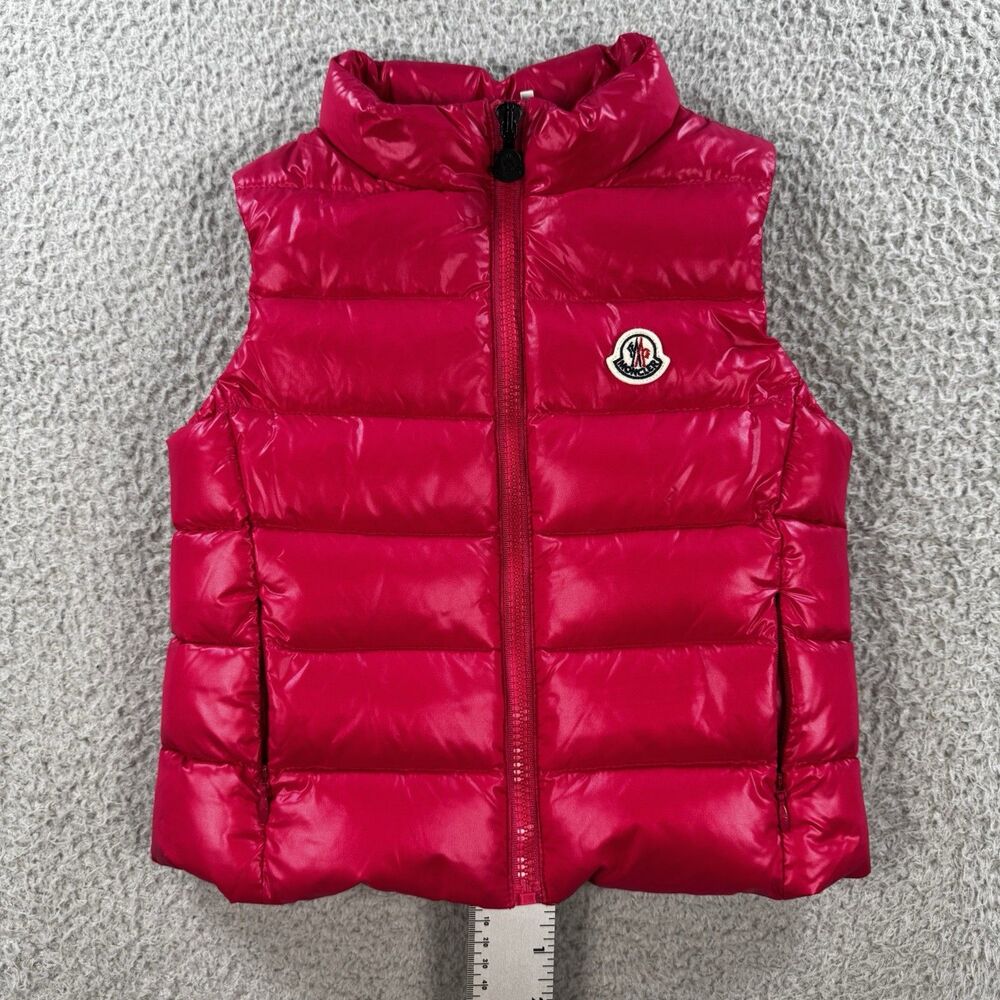 Moncler Pink Ghany Gilet Child’s Goose Down Vest  Size 5